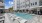 a swimming pool in a courtyard