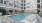 a swimming pool in a courtyard